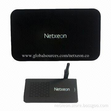 Android TV Dongle, Quad-core with 3G Dongle, 2GB DDR3 RAM, 100 to 220V AC Input, 5V DC/1A Output